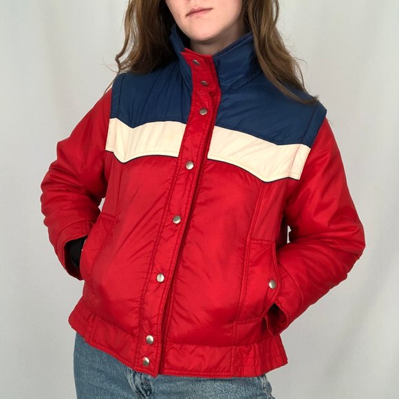 Vintage Jackets & Blazers - Vintage Puffer Jacket Vest Cool Sporty Ski Stranger Things Sex Education 70s 80s